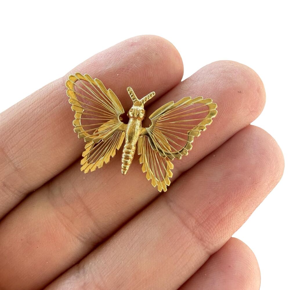 Vintage Monet Butterfly Brooch Butterfly Pin
